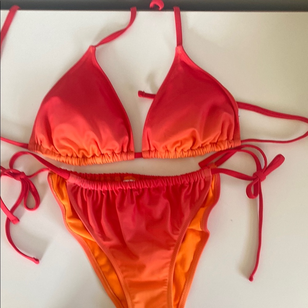 Vibrant Swim Set - Red and Orange